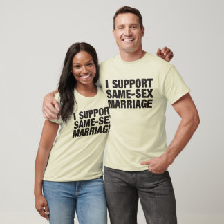 T-shirt Je soutiens le mariage homosexuel