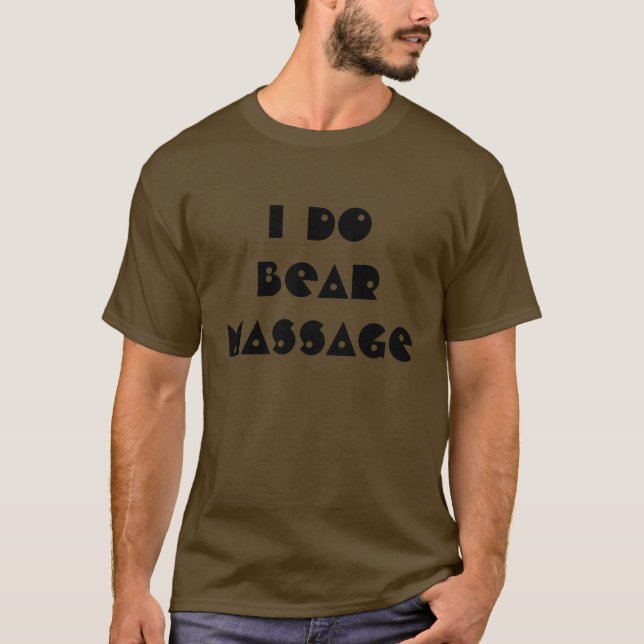 T-shirt Je soutiens le massage (Devant)