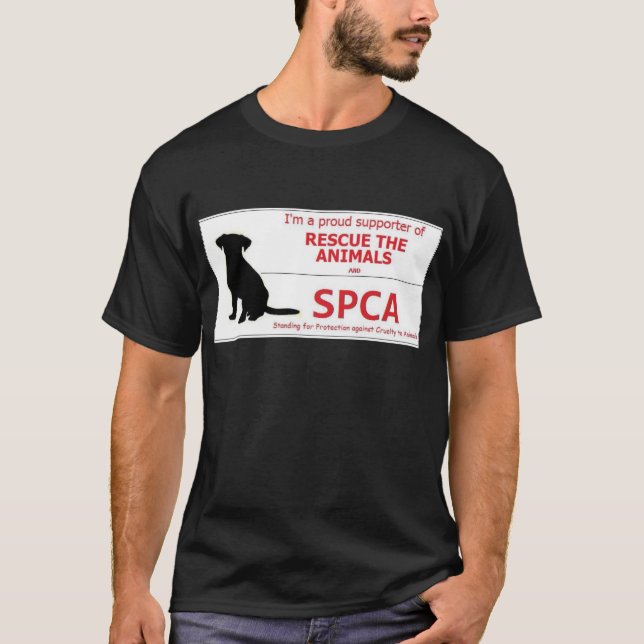 T-shirt "Je soutiens le SPCA… " (Devant)