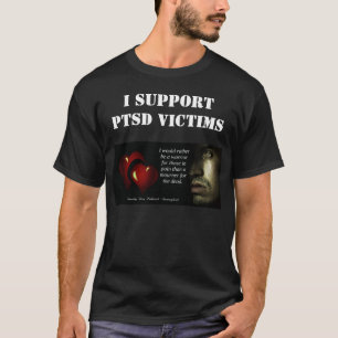 T-shirt Je soutiens le tee-shirt Dark Mens des victimes du