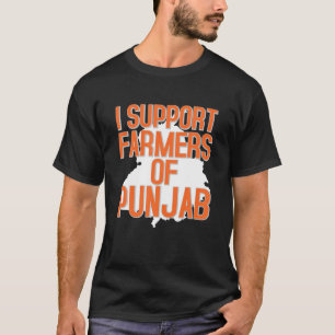 T-shirt Je Soutiens Les Agriculteurs Du Pendjab, Rassemble