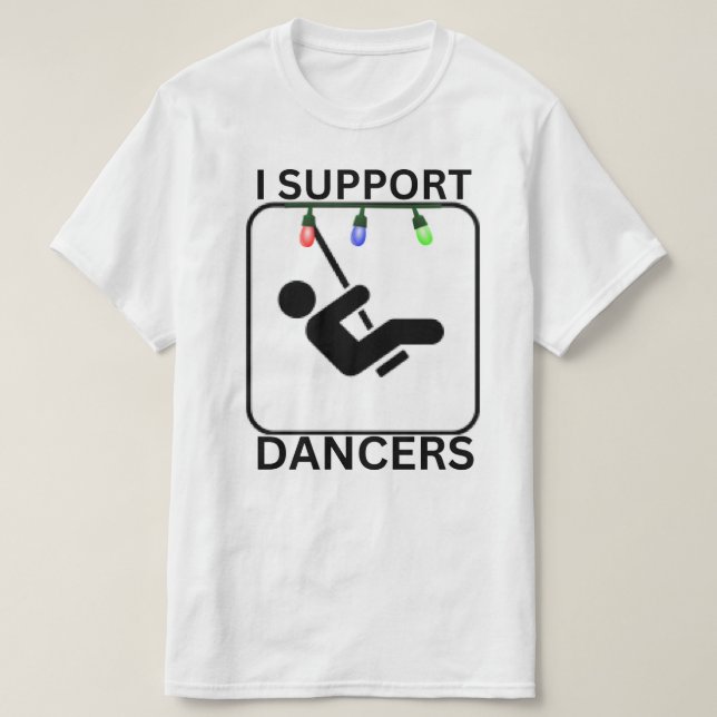 T-shirt Je soutiens les danseurs (Design devant)