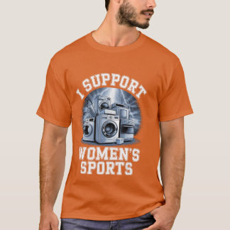 T-shirt Je soutiens les sports féminins humour adulte indé