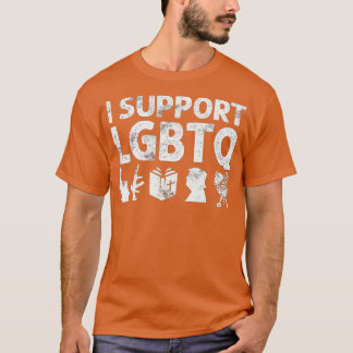 T-shirt Je soutiens LGBQ Liberty Guns Bible Rump BBQ