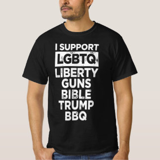 T-shirt Je soutiens LGBTQ Liberty| BBQ Funny