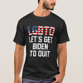 T-shirt Je soutiens LGBTQ Obtenons des Biden pour quitter