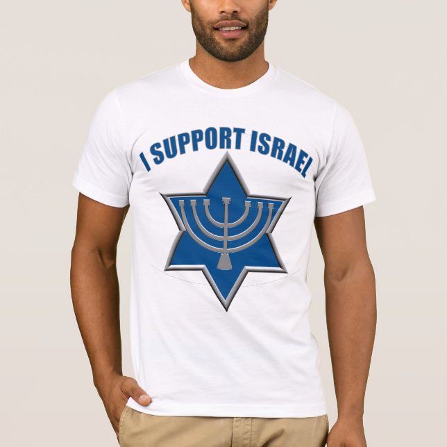 T-shirt Je soutiens l'Israël (Devant)