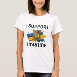 T-shirt Je soutiens l'Ukraine debout pour la paix ukrainie