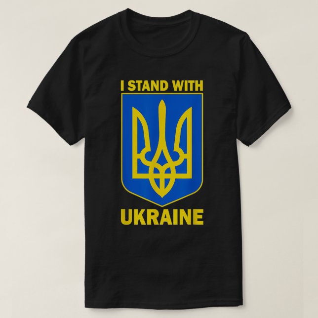 T-shirt Je soutiens l'Ukraine Sauvons l'Ukraine Soutenez l (Design devant)