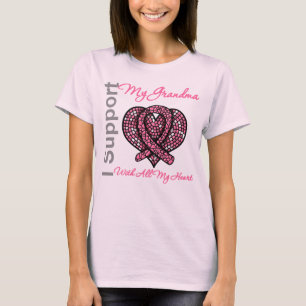 T-shirt Je soutiens ma conscience de cancer du sein de