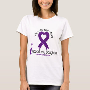 T-shirt Je soutiens mon épilepsie de fille
