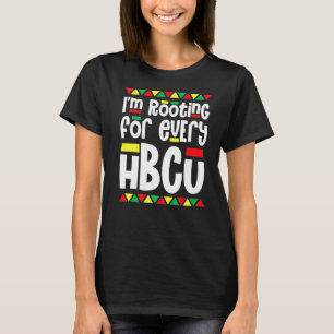 T-shirt Je soutiens pour chaque HBCU African Pride Black S
