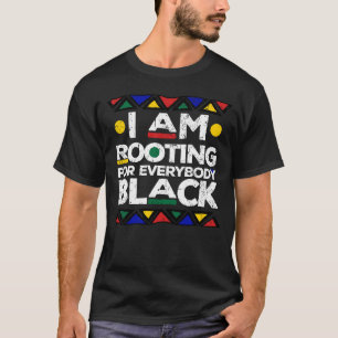 T-shirt Je soutiens pour tout le monde Black History Cadea
