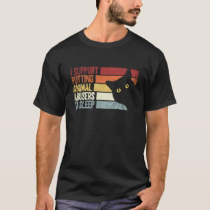 T-shirt Je soutiens qu'il faut endormir les abuseurs d'ani