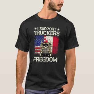 T-shirt Je soutiens Truckers Freedom Convoy 2022 États-Uni