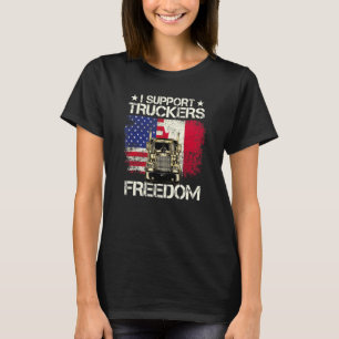 T-shirt Je soutiens Truckers Freedom Convoy 2022 États-Uni