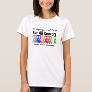 T-shirt Je soutiens un traitement pour tous les cancers
