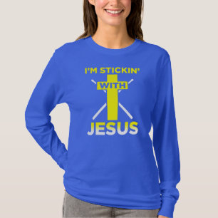 T-shirt Je Stickin Avec Jeu De Tambours Drôle De Jésus