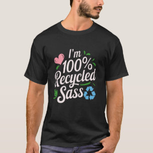 T-shirt Je suis 100 Sasse Éco Vert Recyclé