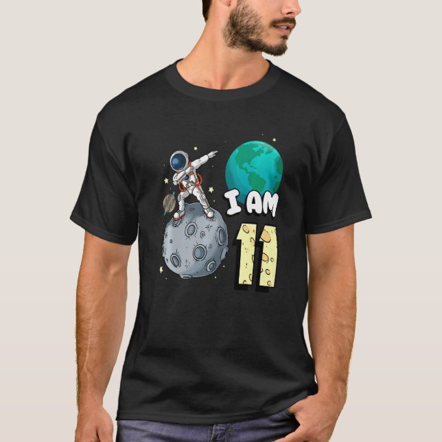 T-shirt Je Suis 11 Astronaute Spatiale Kid Moon Walker 11e (Devant)