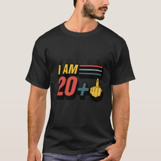 T-shirt Je Suis 20 Plus Moyen Doigt Drôle Graphique 21St B