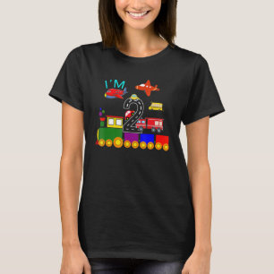 T-shirt Je suis 2 Anniversaire Garçon 2e Anniversaire Trai