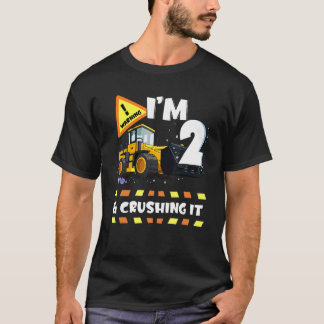 T-shirt Je suis 2 et l'écrasement de la construction Excav