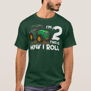 T-shirt Je suis 2ème C'est comme ça que je roule ferme tra