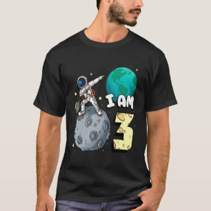 T-shirt Je suis 3 astronaute spatiale Kid Moon Walker 3e a
