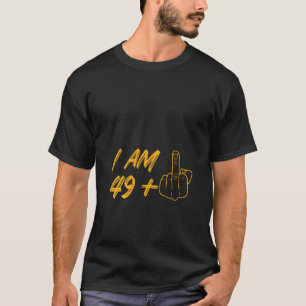 T-shirt Je suis 49 Milieu Poignée V Cou T Chemise