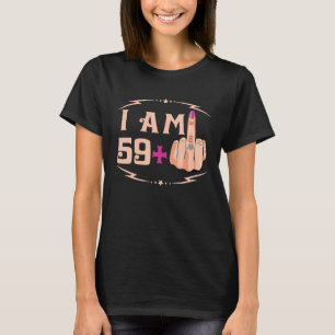 T-shirt Je suis 59 Plus 1 Drôle 60E Cadeau Anniversaire