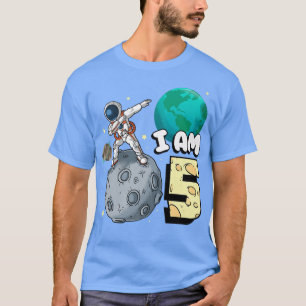 T-shirt Je suis 5 astronaute spatiale Kid Moon Walker 5e a