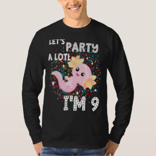 T-shirt Je suis 9 Axolotl 9e Anniversaire Mignonne Faisons
