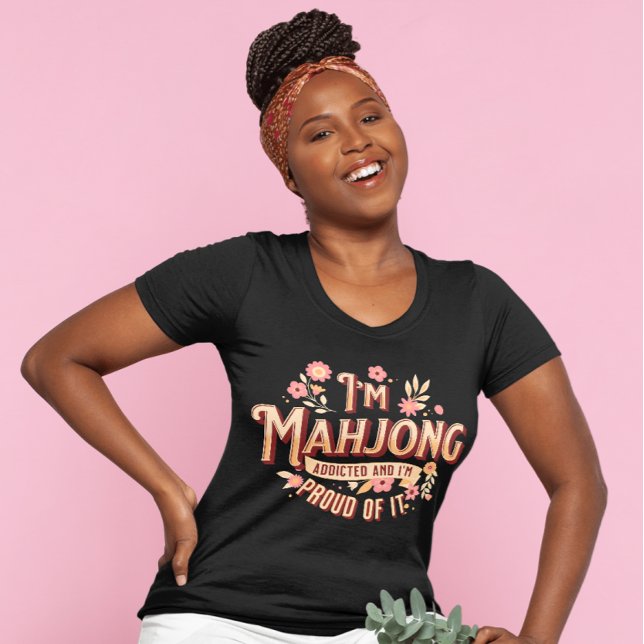 T-shirt Je suis accro à Mahjong | Funny Mahjong (Créateur téléchargé)
