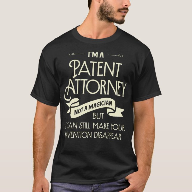 T-shirt Je suis AI’m A Patent Attorney Not A Magazine (Devant)