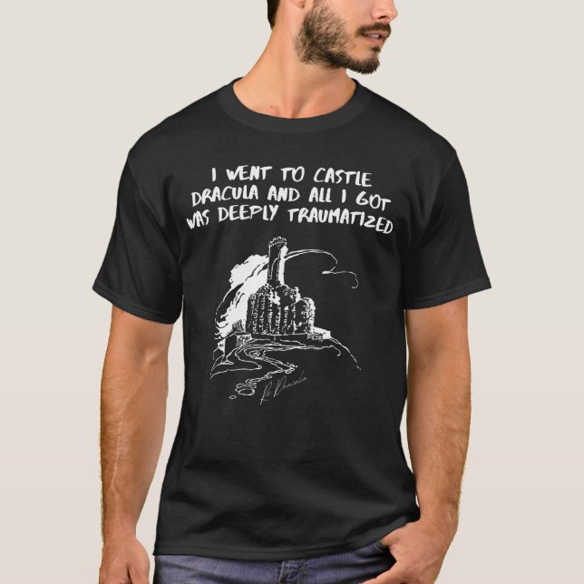 T-shirt Je suis allé au château Dracula (Devant)