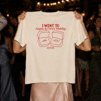 T-shirt Je suis allé aux anneaux de mariage Noms personnal