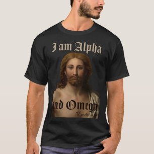 T-shirt Je suis Alpha et Oméga Jésus Christ peindre Raphae