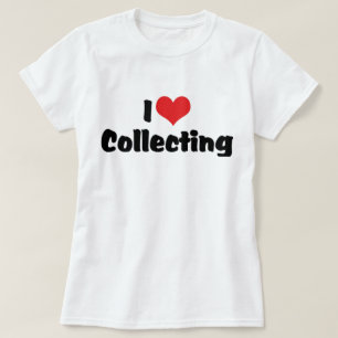 T-shirt Je suis amateur de collection de cœurs
