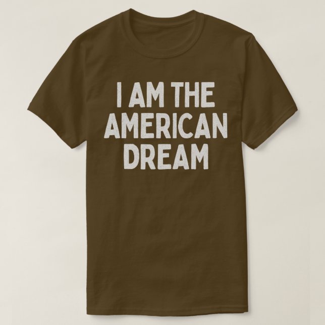 T-shirt Je Suis American Dream Retro Faded Style Design 1 (Design devant)