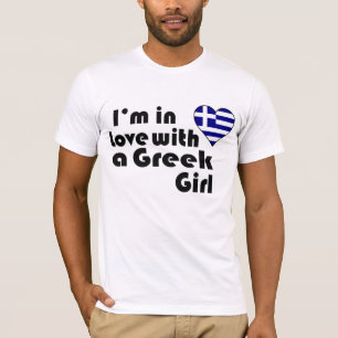 T-shirt Je suis amoureuse d'une fille grecque