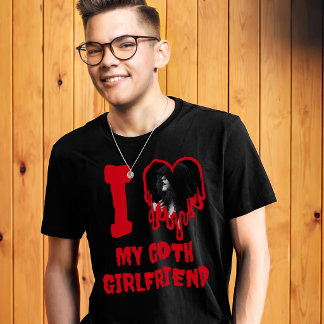 T-shirt Je suis amoureux de ma petite amie gothique Photo
