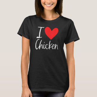 T-shirt Je suis amoureux du cœur de poulet Latin Food Burr