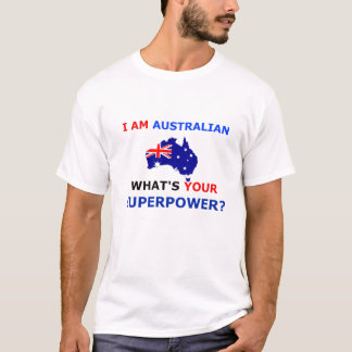 T-shirt Je suis australien ce qui est la votre