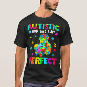 T-shirt Je suis autiste Je suis parfait Sensibilisation à