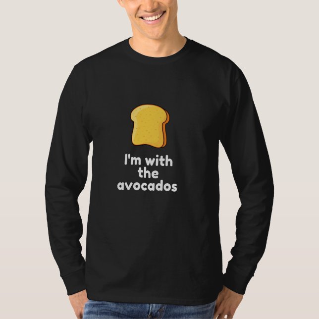T-shirt Je Suis Avec Avocados Funny Easy Lazy Halloween Co (Devant)