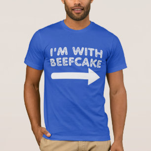T-shirt Je Suis Avec Beau Gars