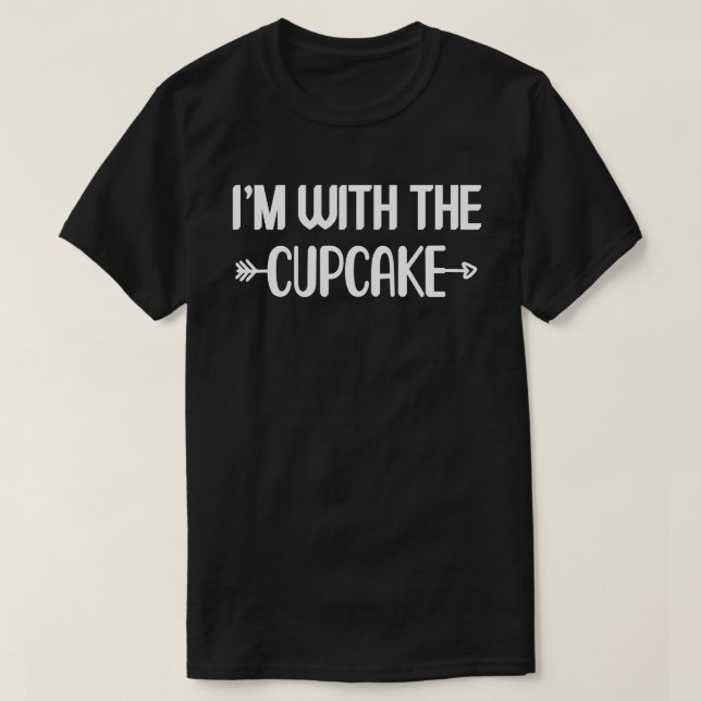 T-shirt Je Suis Avec Cupcake Facile Halloween Tenues De Co (Design devant)