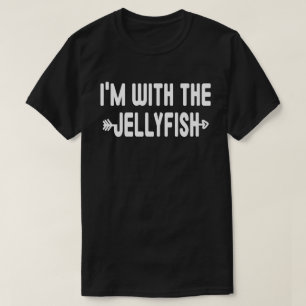 T-shirt Je suis avec des couples de méduses et de jumelag