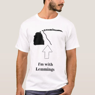 T-shirt Je suis avec des lemmings